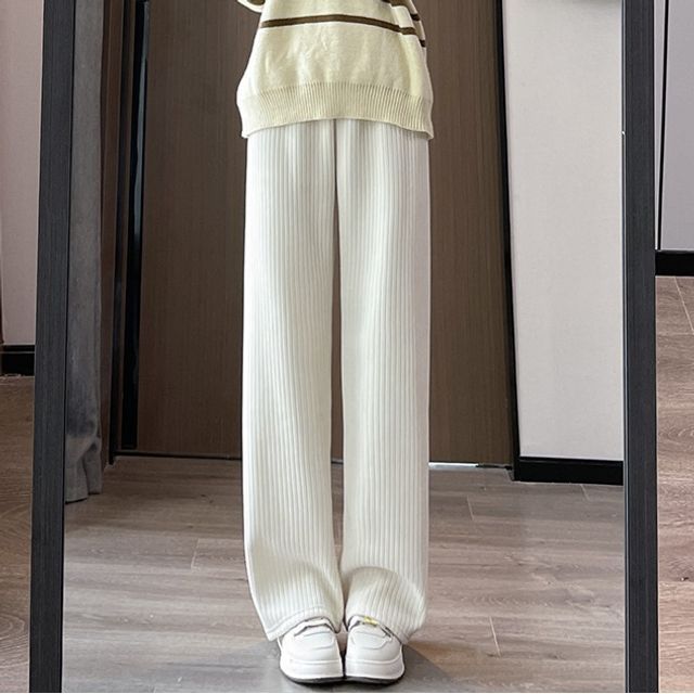 evanesce-High-Waist Wide-Leg Pants Various Designs