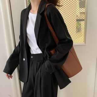 Yako Oversized Double-Breasted Long-Sleeve Blazer Sale