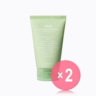 Abib - Pore Clay Pack Cleanser Heartleaf Charcoal Foam 2pcs Bundle Set
