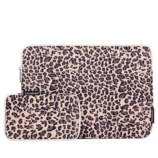 leopard print laptop sleeve