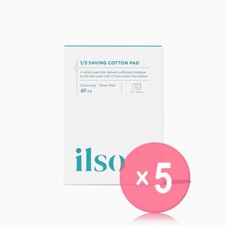 ilso - 1/3 Saving Cotton Pad 5pcs Bundle Set