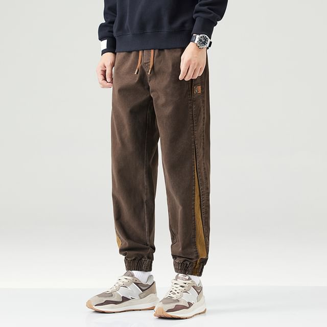 Nataro-Mid Rise Two Tone Harem Pants