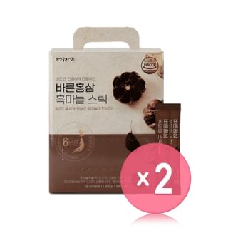 JUNGWONSAM - Barun Red Ginseng Black Garlic Stick 2pcs Bundle Set