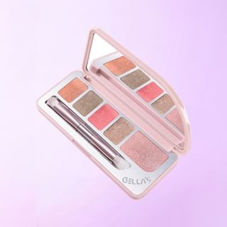 GELLA'S - Single-pan Shimmer Eyeshadow Blush Palette - 2 Types