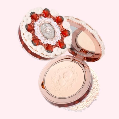 韓国 マネースタンド Strawberry Pink Clearラメ 難ありＢ級 Flower Knows Strawberry Cupid Powder - Matte & Long-lasting