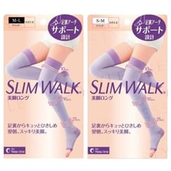 Slim Walk - Compression Open-Toe Socks For Night Long Type - 2 Types