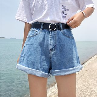 korean denim shorts