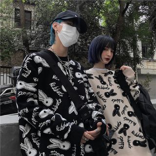 Koiyua - Couple Matching Rabbit Print Sweater | YesStyle