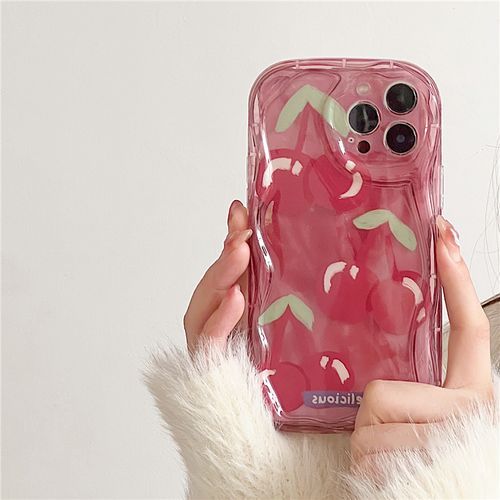 TOLC Peach Cherry Phone Case iPhone 14 Pro Max 14 Pro 14