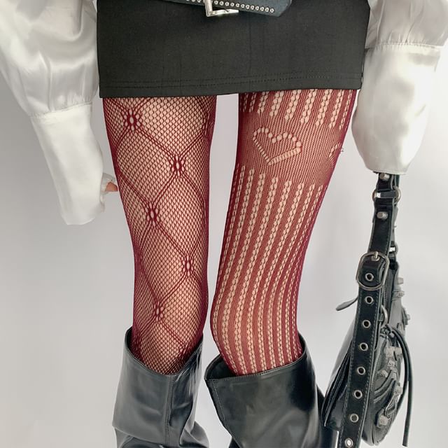 Desperim-Lace Fishnet Tights