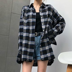 EFO - Plaid Boyfriend Shirt EFO - Plaid Boyfriend Shirt