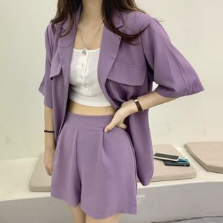 blazer dress with shorts