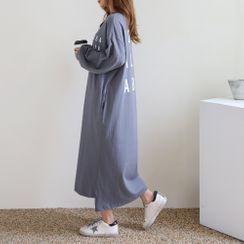 PPGIRL - Letter-Print T-Shirt Dress PPGIRL - Letter-Print T-Shirt Dress