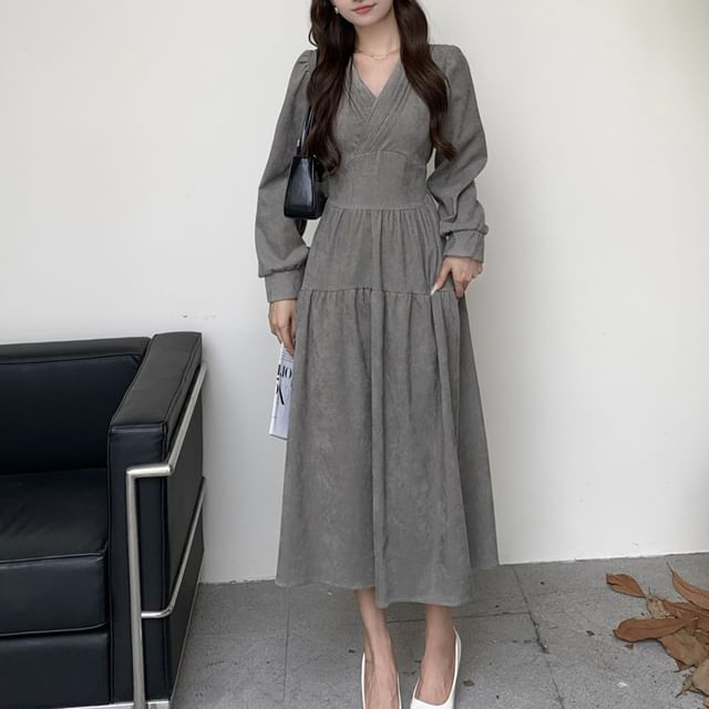 a line corduroy dress Corduroy A-Line Sleeveless Slip Dress main image 0
