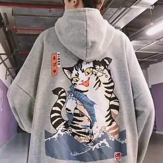 lifestyle hoodie with cat pouch