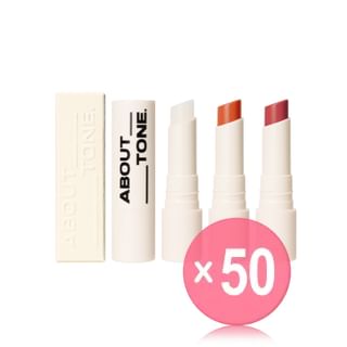 ABOUT_TONE - Smooth Butter Lip Balm - 3 Colors (x50) (Bulk Box)