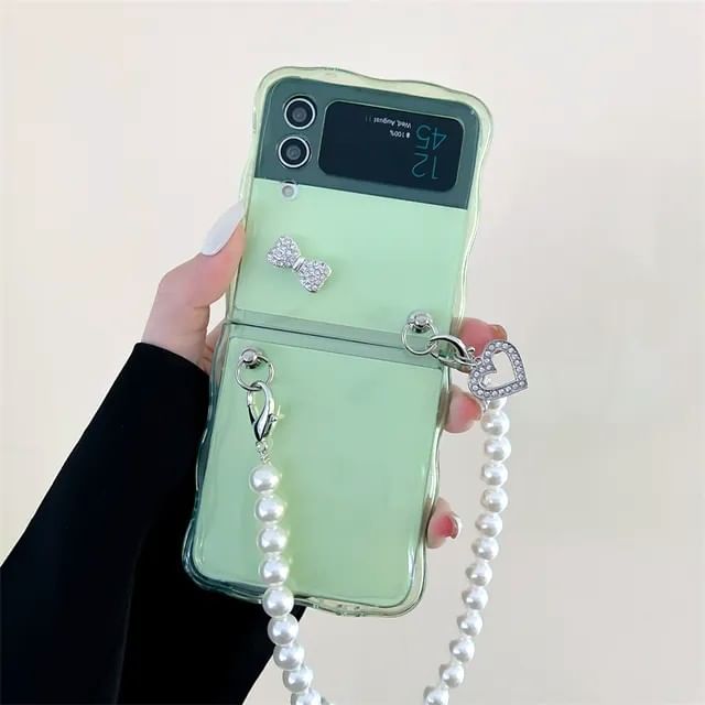 fairliea-Plain Transparent Phone Case - Samsung Z Flip 5