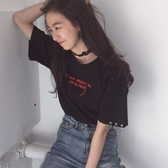 IndiGirl - 戒指装饰刺绣T恤 IndiGirl - 戒指装饰刺绣T恤