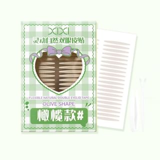 xixi - Flexible Natural Double Eyelid Tape - Olive Shape