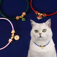 Faux Gemstone / Alloy Pendant Pet Collar (Various Designs)