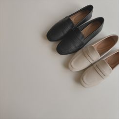 CHERRYKOKO - Square-Toe Penny Loafers CHERRYKOKO - Square-Toe Penny Loafers