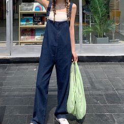 With You - Wide Leg Denim Dungaree