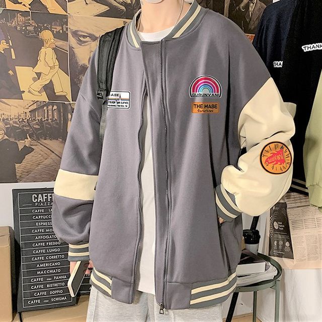 patch baseball jacket