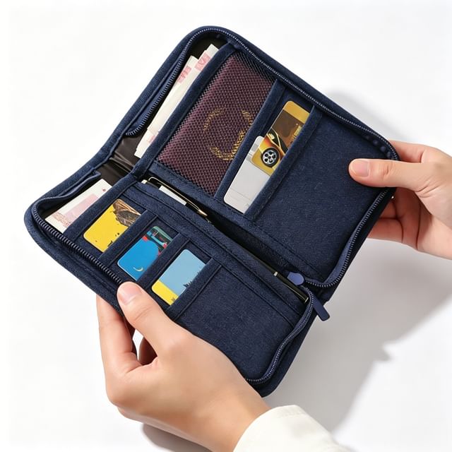 Buttermilk-Card Slot Passport Case