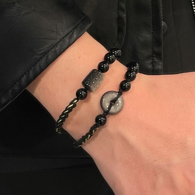 Lilafey-Gemstone Bead String Bracelet Various Designs