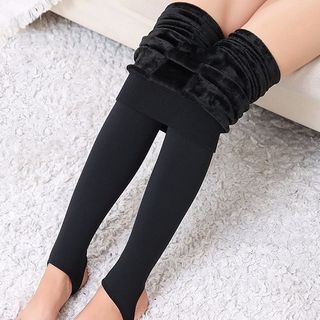 Riad - Fleece-Lined Tights | YesStyle