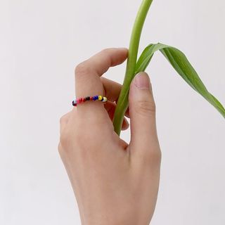icecream12-Multicolor Beaded Ring-One Size