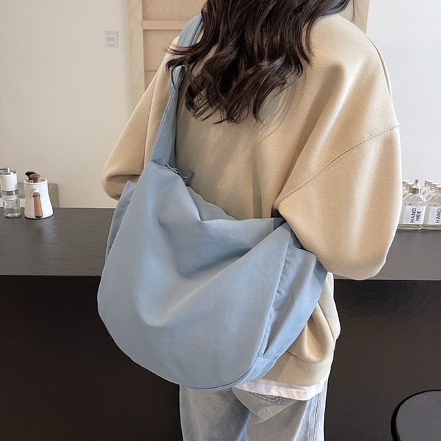 Hikuozy-Plain Crossbody Bag