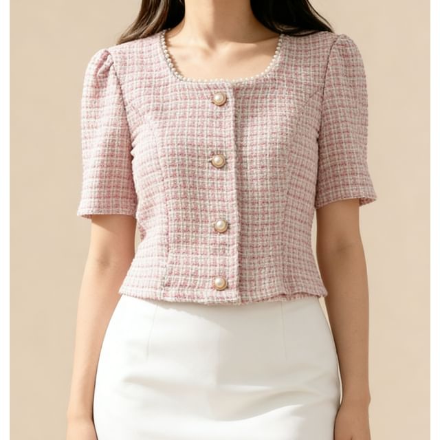 Tweed crop Top main image 1