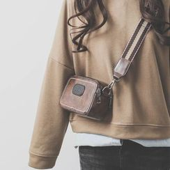 KOKOSE - Faux Leather Crossbody Bag KOKOSE - Faux Leather Crossbody Bag
