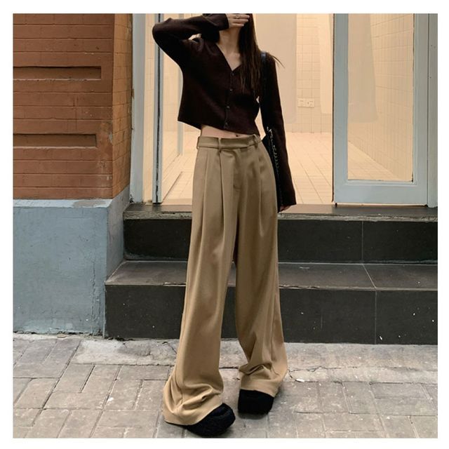 holiday goose dress up Tall Whitney High-Waisted Pull-On Straight-Leg Pant - Ponte main image 0