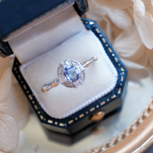 DECADES-Rhinestone Sterling Silver Ring