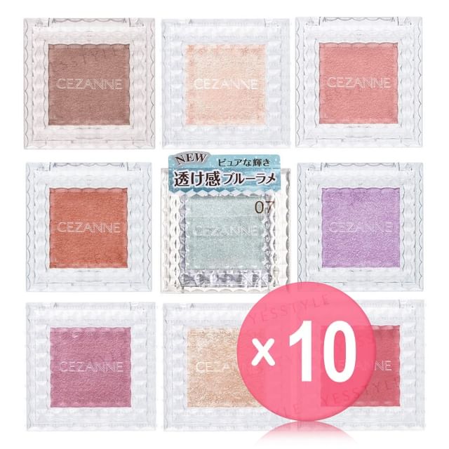 CEZANNE-Single Color Eye Shadow 10pcs Bundle Set