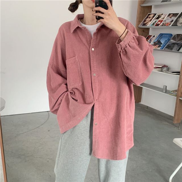 Gilmort-Plain Corduroy Shirt
