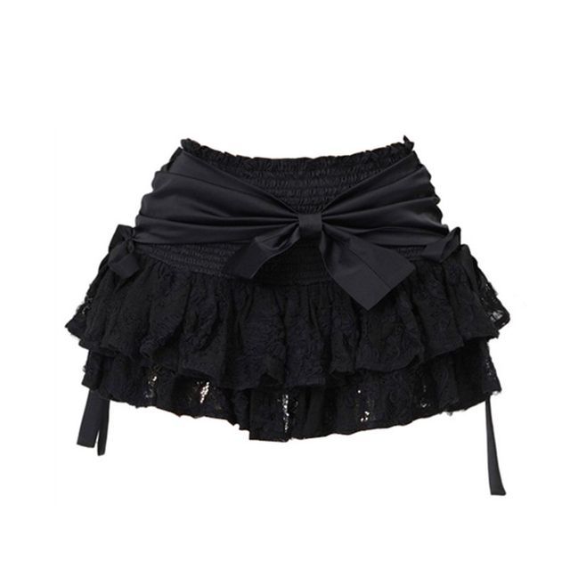 ◎ROSEFRANTZ◎ Lace Layered Mini Skirt Black 5009725004 71hz5UAL89L._SY350_QL65_.jpg
