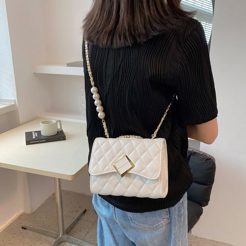 Quilted Faux Leather Crossbody Bag