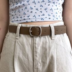 icecream12 - Square-Buckle Faux-Leather Belt icecream12 - Square-Buckle Faux-Leather Belt