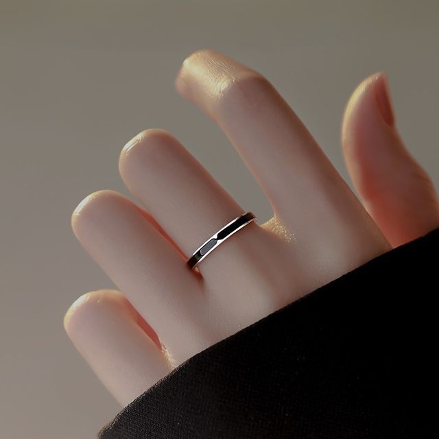 Toinianimos-Two Tone Sterling Silver Open Ring