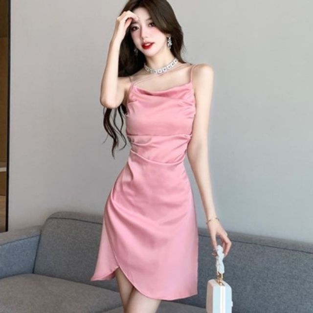 silky bodycon dress Silky Cowl Neck Bodycon Satin Slip Midi Dress - Lvory White