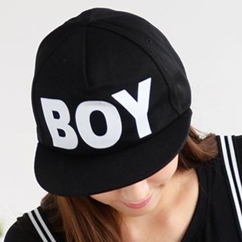 59 Seconds 'Boy' Print Baseball Cap YesStyle