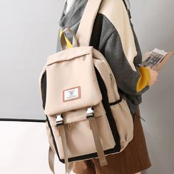Bianka - Lettering Zip Backpack Bianka - Lettering Zip Backpack
