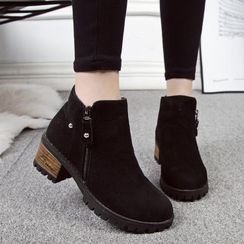 Shoesun - Chunky-Heel Ankle Boots Shoesun - Chunky-Heel Ankle Boots