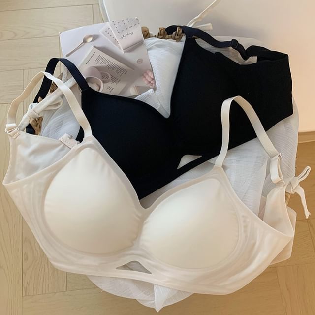 Candyiry-Plain Cutout Bra