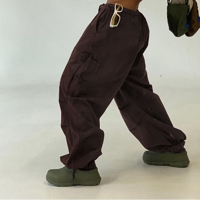 YesStyle.com - 20% OFF Sosana - High Waist Wide Leg Cargo Pants (US$ 18.16)