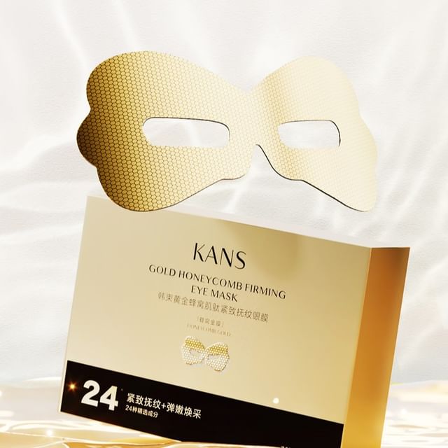 KANS-Gold Honeycomb Firming Eye Mask - Máscara Firmadora para Área dos Olhos 10 unid-10 Ml X 10 Unid