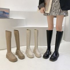 Vindler - Plain Platform Tall Boots / Short Boots